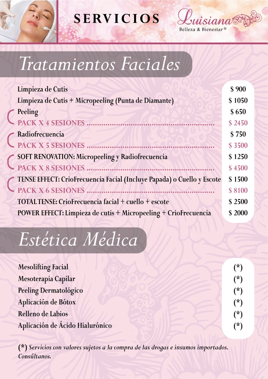Carta de Luisiana Belleza & Bienestar — página 6